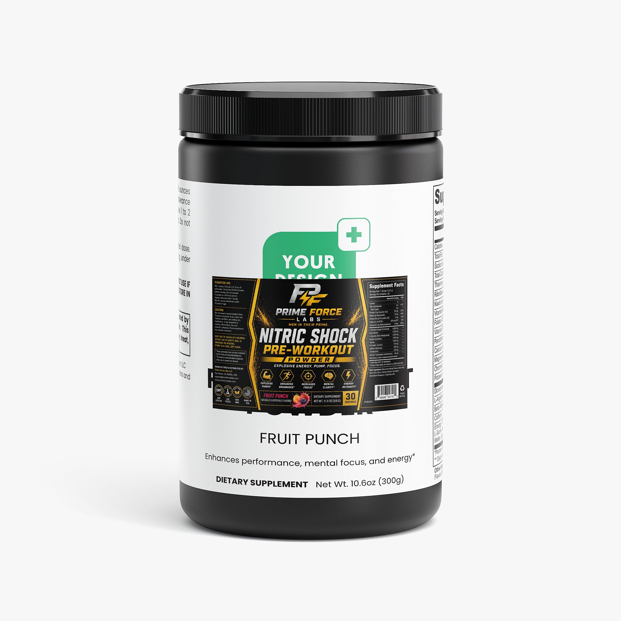 Nitric Shock Pre-Workout Powder (Fruit Punch)