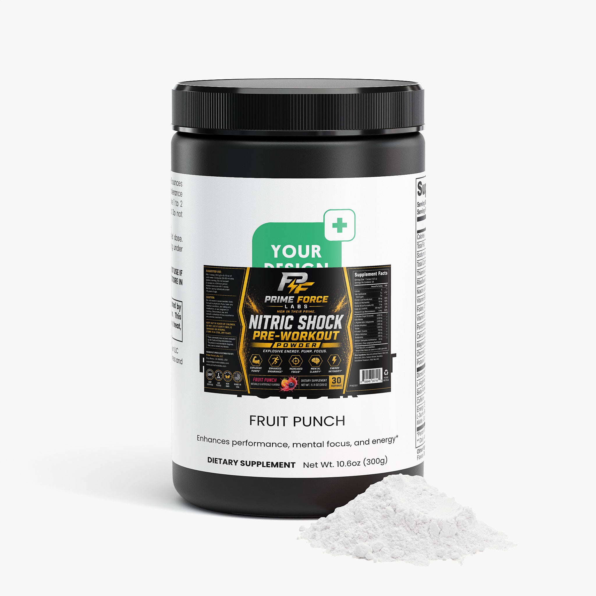 Nitric Shock Pre-Workout Powder (Fruit Punch)